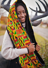 ABRA AFRICAN PRINT UNISEX ADULTS' LOOP SCARF. - ZifasBoutique