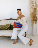 Aminata African Print Quilted Midsize Bag - ZifasBoutique