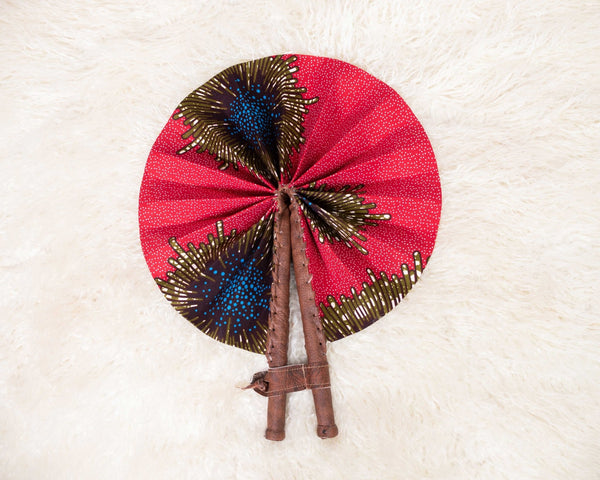 Bintou African Print Hand Fan - ZifasBoutique