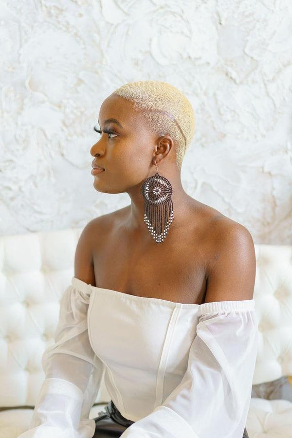 CHARLENE AFRICAN BEADS EARRINGS - ZifasBoutique