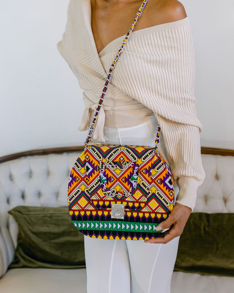 Charlotte African Print Large Bag - ZifasBoutique