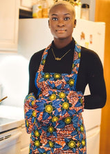 COCO AFRICAN PRINT APRON & GLOVE - ZifasBoutique