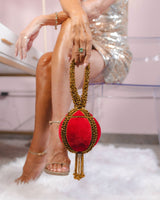 L'AMOUR BRACELET CLUTCH | SHOW STOPPING PINK/ ANTIQUE GOLD - ZifasBoutique