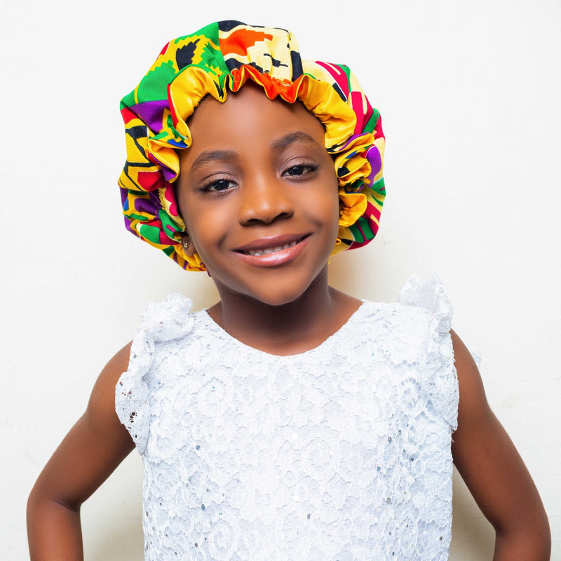 LOLO Mother & Daughter African Print Bonnet Set - ZifasBoutique