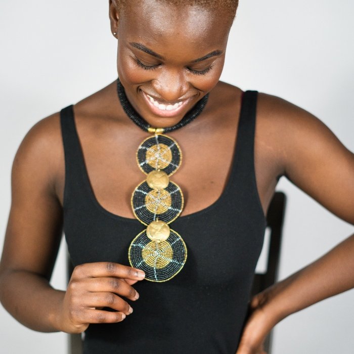 SIKA AFRICAN BEADS NECKLACE - ZifasBoutique