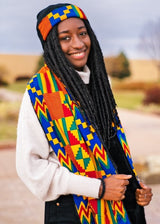 YAA UNISEX BEANIE WITH AFRICAN PRINT TRIMMING - ZifasBoutique